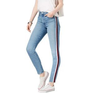 Joe's Jeans Charlie Velvet Stripe High Rise Skinny Jeans